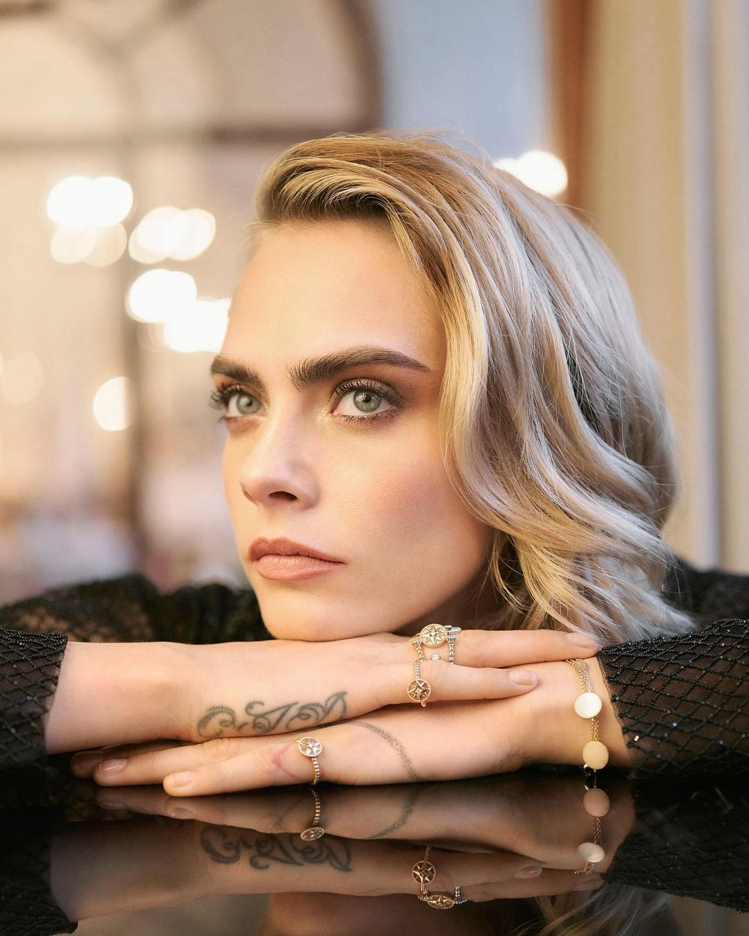 image  1 Dior Beauty Official - #caradelevingne gets ready for a night out in Portofino with her Dior makeup