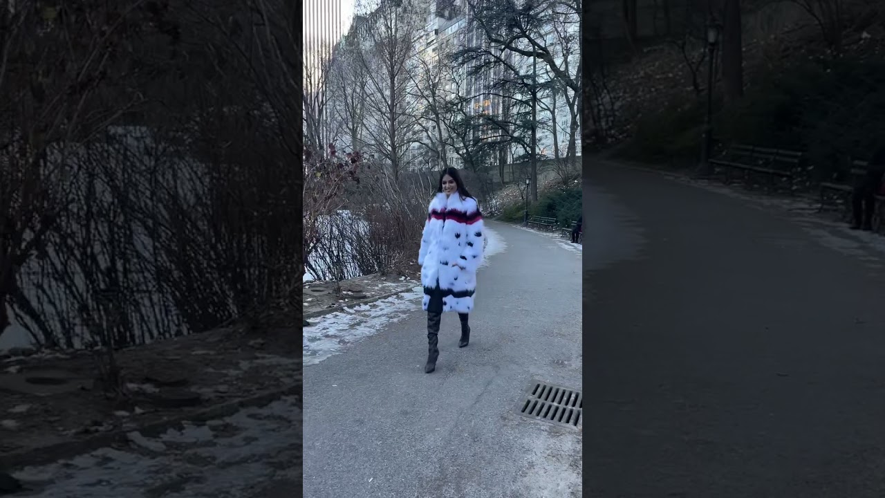 Miss Universe Harnaaz Sandhu's Visits Snowy Central Park In Nyc