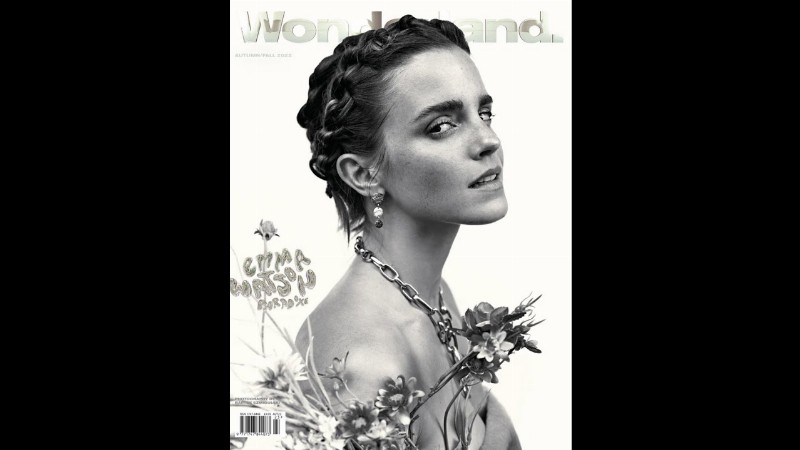 image 0 New Work! Beautiful #emmawatson On All Four Covers Of The Latest #wonderland Magazine.