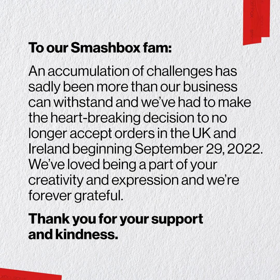 Smashbox Cosmetics UK - Post of the day : 17/8/2022