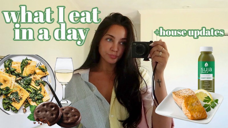 image 0 What I Eat In A Day + House Progress 🍽 💚
